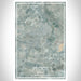 Pecos Texas Map Print Portrait Orientation in Afternoon Style With Shaded Background
