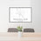 24x36 Peculiar Missouri Map Print Lanscape Orientation in Classic Style Behind 2 Chairs Table and Potted Plant