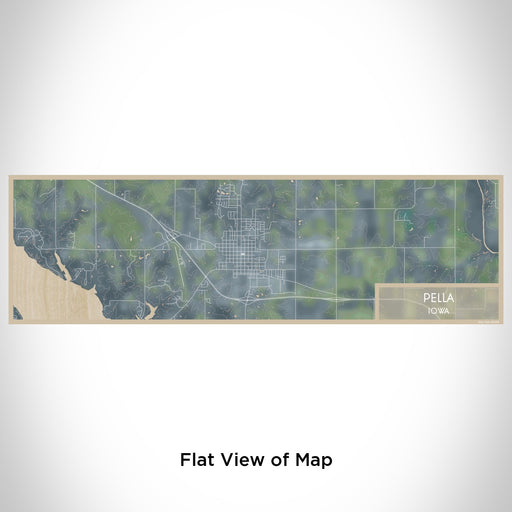 Flat View of Map Custom Pella Iowa Map Enamel Mug in Afternoon