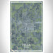 Pella Iowa Map Print Portrait Orientation in Afternoon Style With Shaded Background