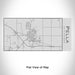 Rendered View of Pella Iowa Map Engraving on 17oz Stainless Steel Insulated Cola Bottle