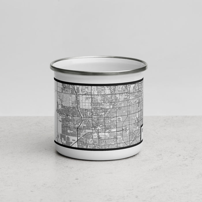 Front View Custom Pembroke Pines Florida Map Enamel Mug in Classic
