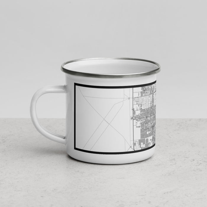 Left View Custom Pembroke Pines Florida Map Enamel Mug in Classic