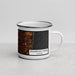 Right View Custom Pembroke Pines Florida Map Enamel Mug in Ember