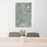 24x36 Perris California Map Print Portrait Orientation in Afternoon Style Behind 2 Chairs Table and Potted Plant