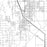 Perris California Map Print in Classic Style Zoomed In Close Up Showing Details