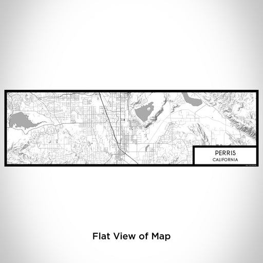 Flat View of Map Custom Perris California Map Enamel Mug in Classic