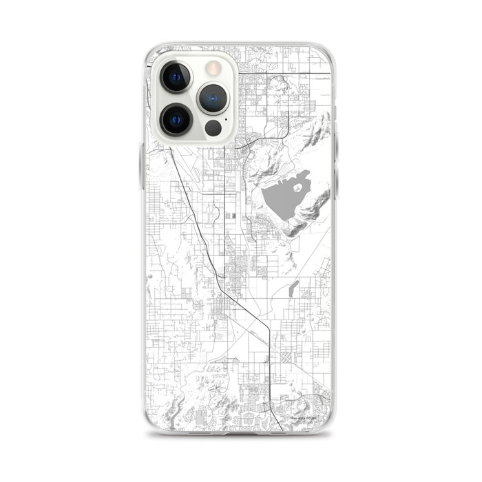 Custom Perris California Map iPhone 12 Pro Max Phone Case in Classic