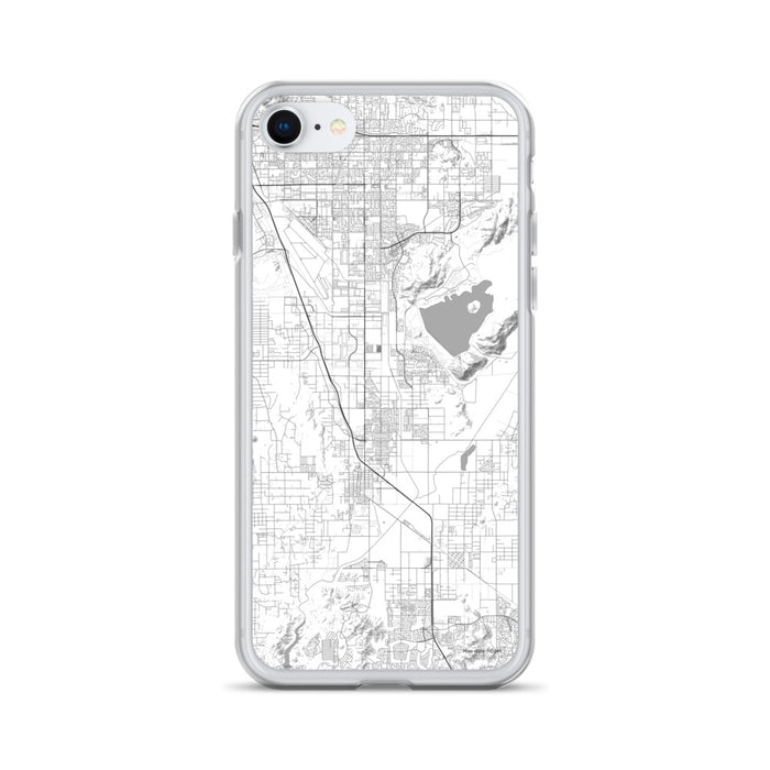 Custom Perris California Map iPhone SE Phone Case in Classic