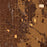 Perris California Map Print in Ember Style Zoomed In Close Up Showing Details