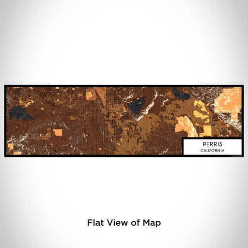 Flat View of Map Custom Perris California Map Enamel Mug in Ember
