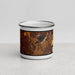 Front View Custom Perris California Map Enamel Mug in Ember