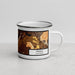 Right View Custom Perris California Map Enamel Mug in Ember