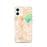 Custom Perris California Map iPhone 12 Phone Case in Watercolor