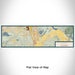 Flat View of Map Custom Perris California Map Enamel Mug in Woodblock