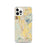 Custom Perris California Map iPhone 12 Pro Phone Case in Woodblock