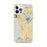 Custom Perris California Map iPhone 12 Pro Max Phone Case in Woodblock
