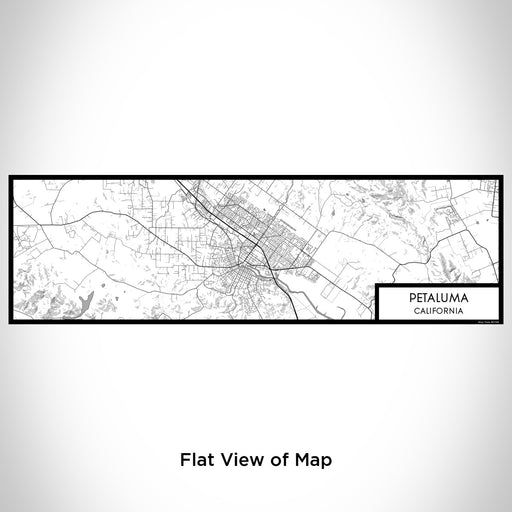 Flat View of Map Custom Petaluma California Map Enamel Mug in Classic
