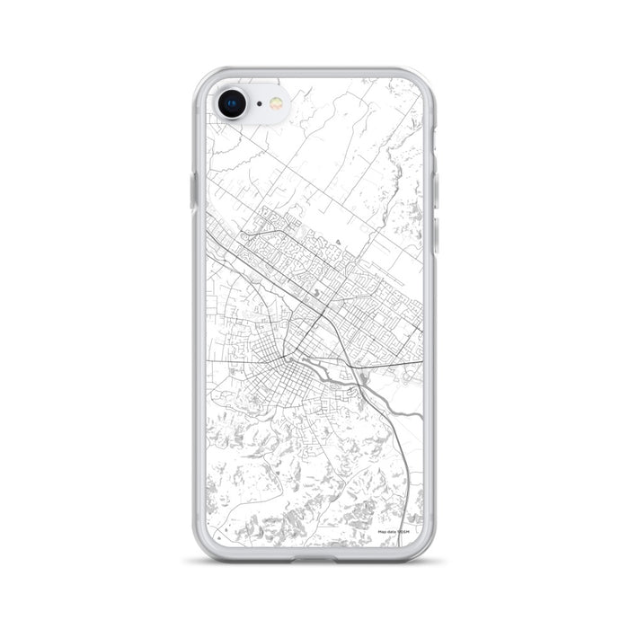 Custom Petaluma California Map iPhone SE Phone Case in Classic
