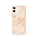 Custom Petaluma California Map iPhone 12 Phone Case in Watercolor
