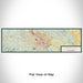 Flat View of Map Custom Petaluma California Map Enamel Mug in Woodblock