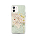 Custom Petaluma California Map iPhone 12 Phone Case in Woodblock