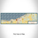 Flat View of Map Custom Petoskey Michigan Map Enamel Mug in Woodblock