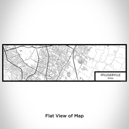 Flat View of Map Custom Pflugerville Texas Map Enamel Mug in Classic