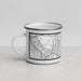 Left View Custom Pflugerville Texas Map Enamel Mug in Classic