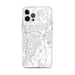 Custom iPhone 12 Pro Max Pflugerville Texas Map Phone Case in Classic