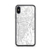 Custom iPhone X/XS Pflugerville Texas Map Phone Case in Classic