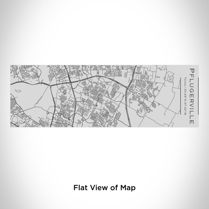 Rendered View of Pflugerville Texas Map Engraving on 10oz Stainless Steel Insulated Cup with Sipping Lid