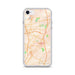 Custom iPhone SE Pflugerville Texas Map Phone Case in Watercolor