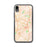 Custom iPhone XR Pflugerville Texas Map Phone Case in Watercolor