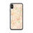 Custom iPhone X/XS Pflugerville Texas Map Phone Case in Watercolor