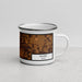 Right View Custom Pharr Texas Map Enamel Mug in Ember