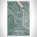 Phenix City Alabama Map Print Portrait Orientation in Afternoon Style With Shaded Background