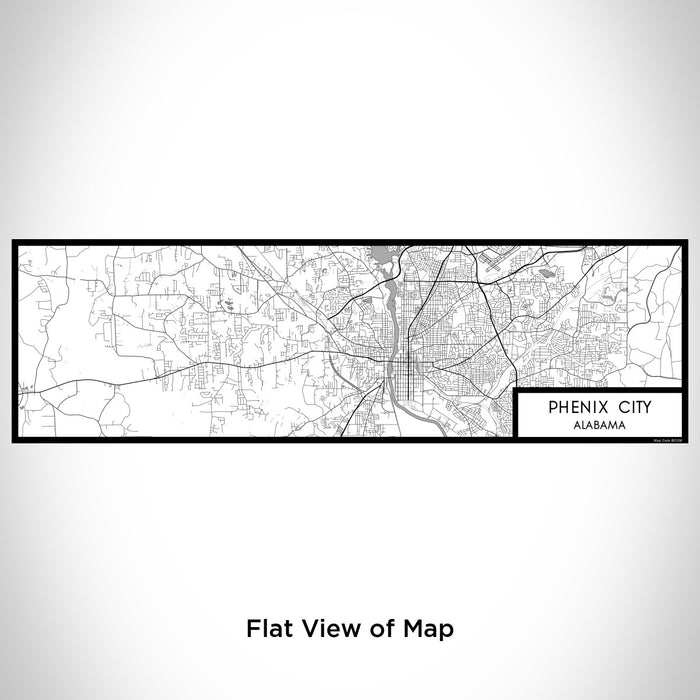 Flat View of Map Custom Phenix City Alabama Map Enamel Mug in Classic