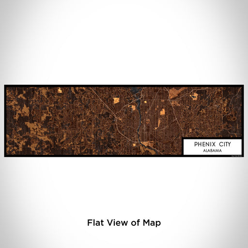 Flat View of Map Custom Phenix City Alabama Map Enamel Mug in Ember