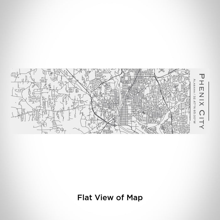 Rendered View of Phenix City Alabama Map Engraving on 10oz Stainless Steel Insulated Cup with Sliding Lid in White