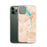 Custom Phenix City Alabama Map Phone Case in Watercolor on Table with Laptop and Plant