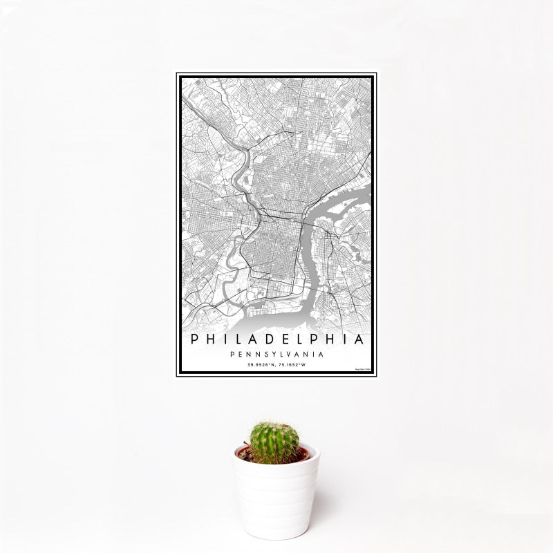Philadelphia - Pennsylvania Map Print in Classic — JACE Maps