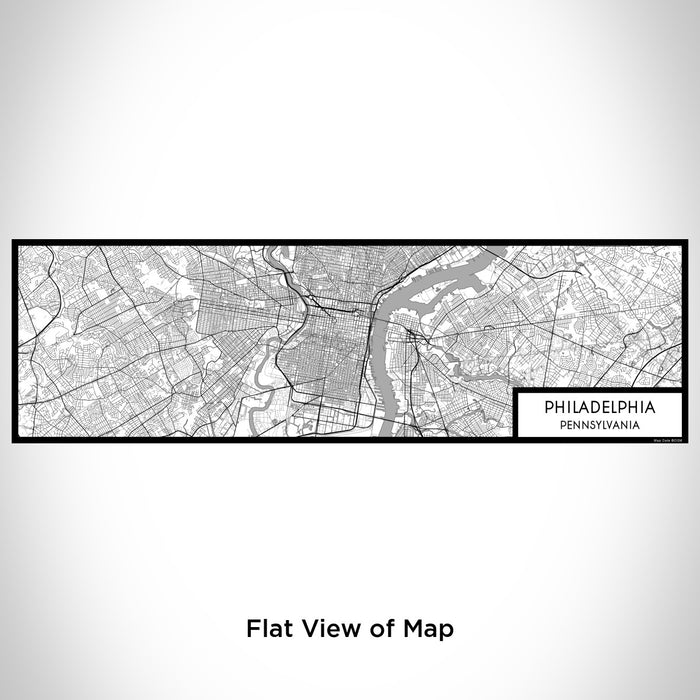 Flat View of Map Custom Philadelphia Pennsylvania Map Enamel Mug in Classic