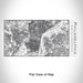 Rendered View of Philadelphia Pennsylvania Map Engraving on 17oz Stainless Steel Insulated Cola Bottle in White