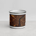 Front View Custom Philadelphia Pennsylvania Map Enamel Mug in Ember
