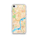 Custom Philadelphia Pennsylvania Map iPhone SE Phone Case in Watercolor