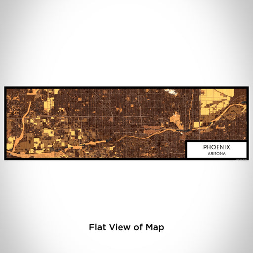 Flat View of Map Custom Phoenix Arizona Map Enamel Mug in Ember