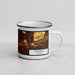 Right View Custom Phoenix Arizona Map Enamel Mug in Ember