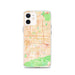 Custom Phoenix Arizona Map iPhone 12 Phone Case in Watercolor