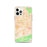Custom Phoenix Arizona Map iPhone 12 Pro Phone Case in Watercolor